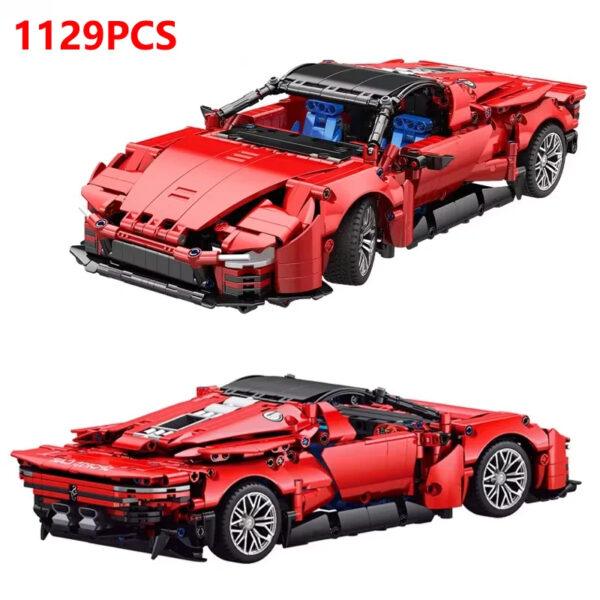 New 42143 Technical 1:14 Racing Sport Car 1129+PcsModel Building Blocks technic adults 1:14 DIY Supercar Brick Puzzle Model Toys