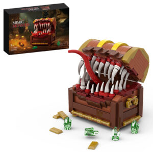 340-Piece Mimic Treasure Chest Building Set for Adults & Kids: Gaming-Inspired Monster Model | Creative Block Construction Kit for Fantasy Enthusiasts