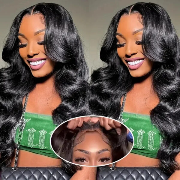 Premium Body Wave Human Hair Wig: Glueless Lace Frontal | Ready-to-Wear 100% Quality Hair for Natural-Looking Style