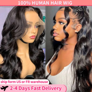 30 Inch Body Wave Lace Front Wig for Women: 13x6 HD Transparent Human Hair | Pre-Plucked 13x4 Frontal with Bleached Knots for Natural Glamour