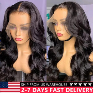 32 Inch 360 Body Wave Wig for Women: Brazilian 13x6 Lace Front | Pre-Plucked 13x4 Human Hair with 4x4 Closure for Full Natural Coverage