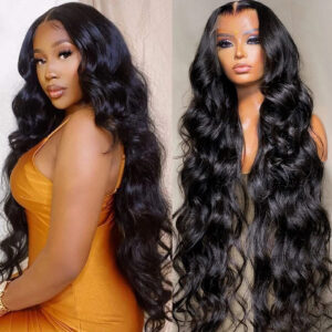 Body Wave HD Lace Wig for Women: 13x6 Glueless Human Hair | 13x4 Water Wave Front, 100% Ready-to-Wear for Natural Glamour