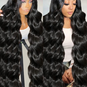 180% Density Body Wave Wig for Women: Brazilian 13x6 HD Lace Front | 13x4 Water Wave Human Hair with 5x5 Glueless Closure for Ready-to-Wear Glamour